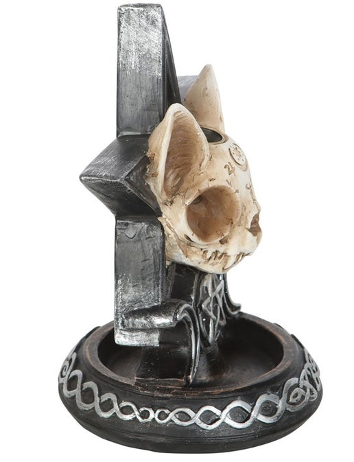 Ouija cat backflow incense burner