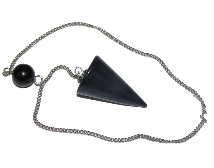 Black Obsidian Cone Pendulum