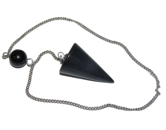 Black Obsidian Cone Pendulum