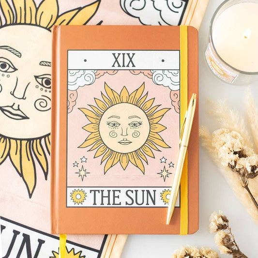 The Sun Vintage Tarot Card A5 Notebook