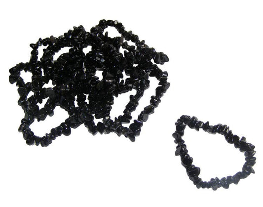 Black Obsidian Chip Bracelet