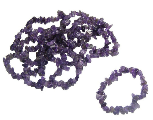 Amethyst Chip Bracelet