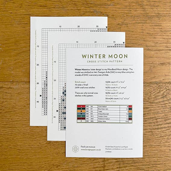 Winter Moon - Printed Chart