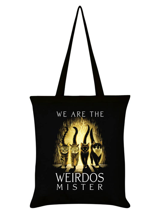 Horror Cats We Are The Weirdos Black Tote Bag