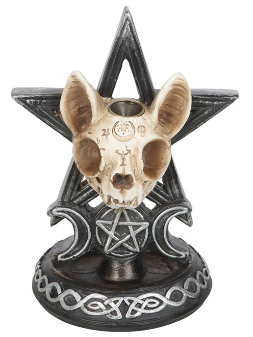 Ouija cat backflow incense burner
