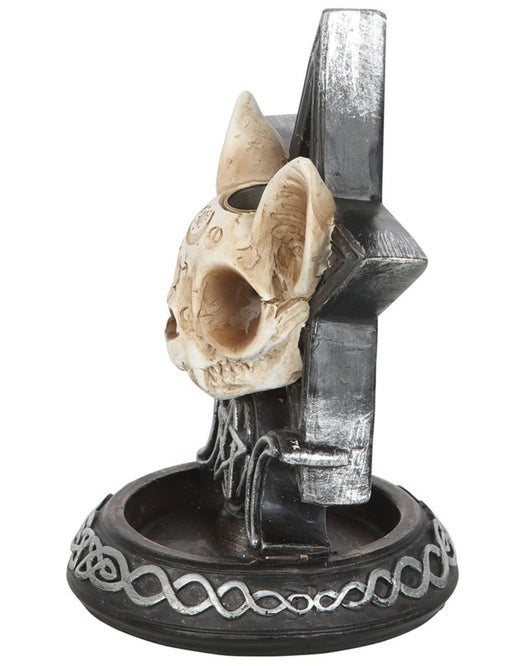 Ouija cat backflow incense burner